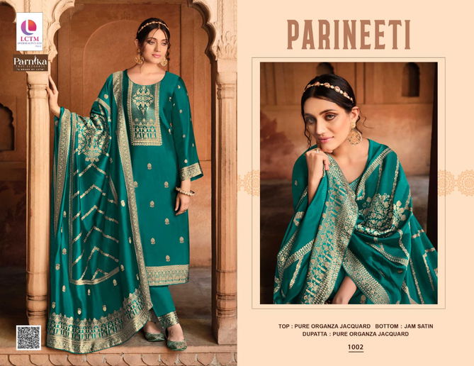 Parineeti By Lctm Leela Organza Jacquard Salwar Kameez Wholesalers In Delhi
